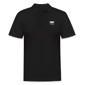 Yosemite California National Park Retro Vintage - Männer Poloshirt - Schwarz - Vorne - Kai (181cm)