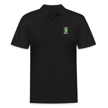 Nur Puffin Schenkt dir die Kacke die du brauchst - Männer Poloshirt - Schwarz - Vorne - Kai (181cm)