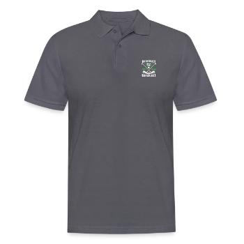 Golfer | Alter Mann | Golfspieler | lustiger - Männer Poloshirt - Anthrazit - Vorne - Nico (186cm)