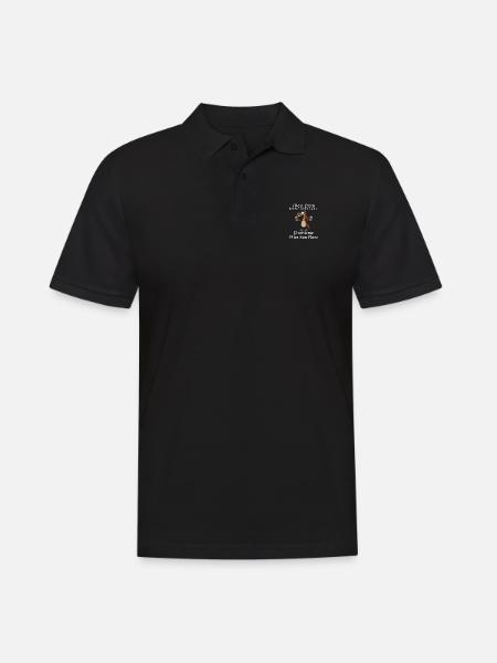 Pferd & Bier - Männer Poloshirt - Schwarz