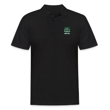 Leg dich niemals mit einem Dorfkind an - Lustiges - Männer Poloshirt - Schwarz - Vorne - Kai (181cm)