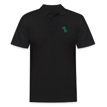 dinosaures 02 - Polo Homme - noir - Devant - Kai (181cm)