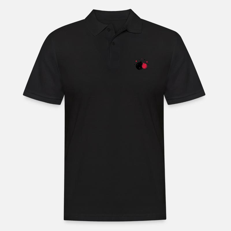 weihnachtskugeln 2 - Männer Poloshirt - Schwarz