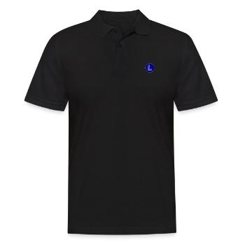 L-T-Shirt - Männer Poloshirt - Schwarz - Vorne - Kai (181cm)