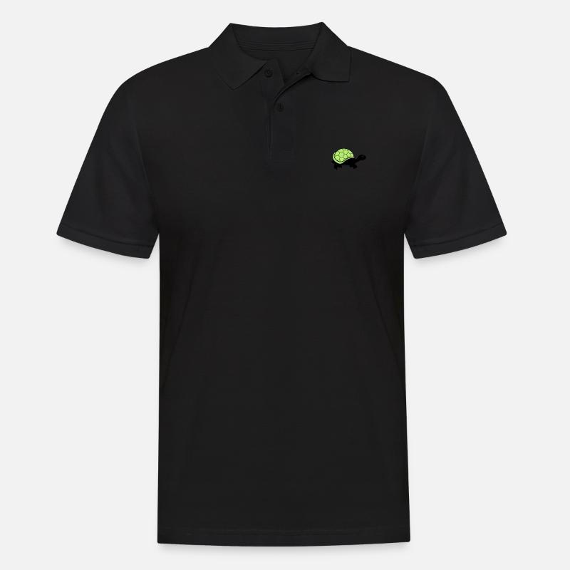 turtle - Männer Poloshirt - Schwarz
