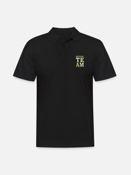 Équipe de course - Polo Homme - noir