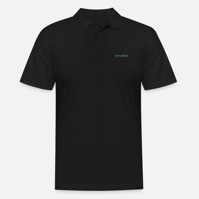 paraglide - Männer Poloshirt - Schwarz