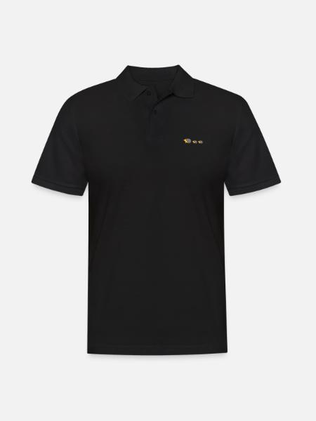 famille de hérisson - Polo Homme - noir