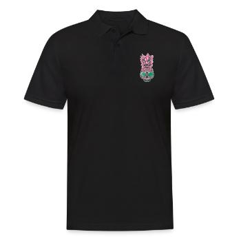 Skull Pineapple 2 - Men's Polo Shirt - black - Front - Kai (181cm)