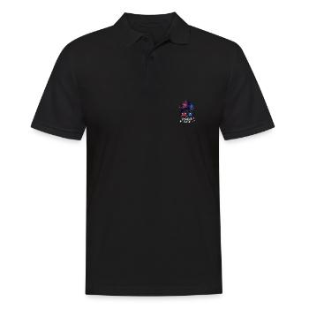 Falklandinseln - Männer Poloshirt - Schwarz - Vorne - Kai (181cm)