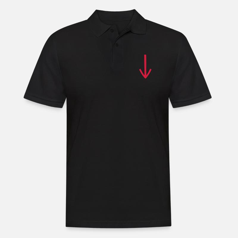 Pfeil - Männer Poloshirt - Schwarz