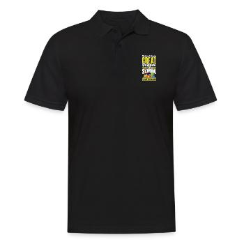 School Custodian Janitor Behind Every Great School - Men's Polo Shirt - black - Front - Kai (181cm)