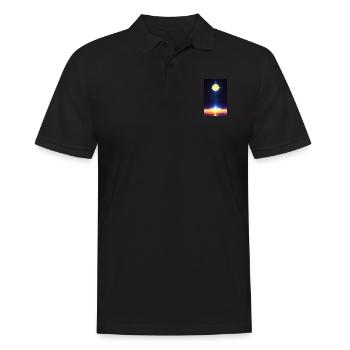 Solar System | Planets | Space | Star - Men's Polo Shirt - black - Front - Kai (181cm)
