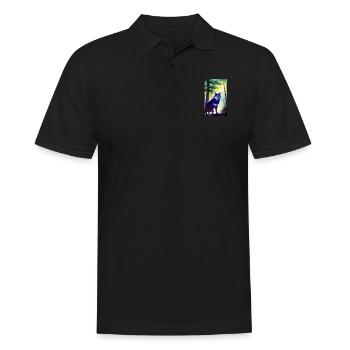 Loup-garou | Loup | Créatures mythiques | Monstres | Mystique - Polo Homme - noir - Devant - Kai (181cm)