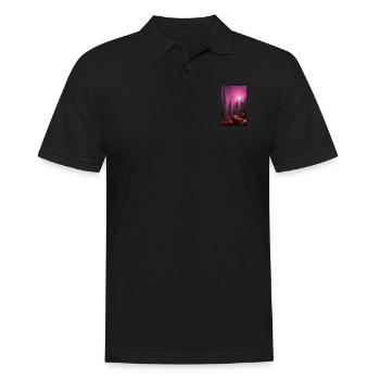 Werwolf | Wolf | Fabelwesen | Monster | Mystisch - Männer Poloshirt - Schwarz - Vorne - Kai (181cm)