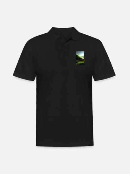 Alien | UFO | Spaceship | UAP | alien - Men's Polo Shirt - black