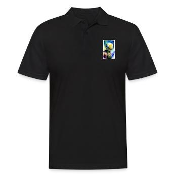 Extraterrestre | OVNI | Vaisseau spatial | PAU | étranger - Polo Homme - noir - Devant - Kai (181cm)