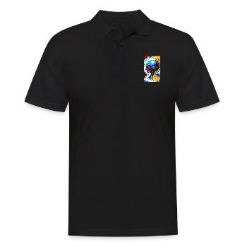 Extraterrestre | OVNI | Vaisseau spatial | PAU | étranger - Polo Homme - noir - Devant - Kai (181cm)