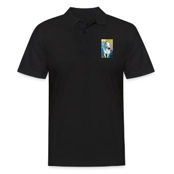 Cheval | Équitation | Animal | Monture | Coloré - Polo Homme - noir - Devant - Kai (181cm)
