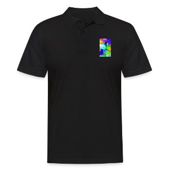 Cheval | Équitation | Animal | Monture | Coloré - Polo Homme - noir - Devant - Kai (181cm)