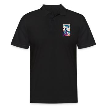 Cheval | Équitation | Animal | Monture | Coloré - Polo Homme - noir - Devant - Kai (181cm)
