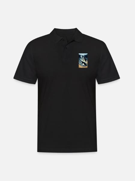 Orque | Baleine | Épaulard | Créature marine | Océan - Polo Homme - noir