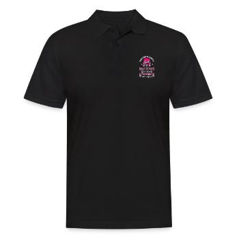 Never Underestimate A Girl With A Good Glove, Good - Männer Poloshirt - Schwarz - Vorne - Kai (181cm)