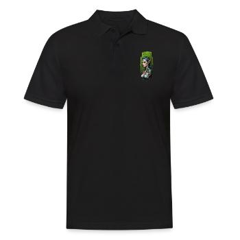 Verzauberter Waldelfen-Wächter - Männer Poloshirt - Schwarz - Vorne - Kai (181cm)
