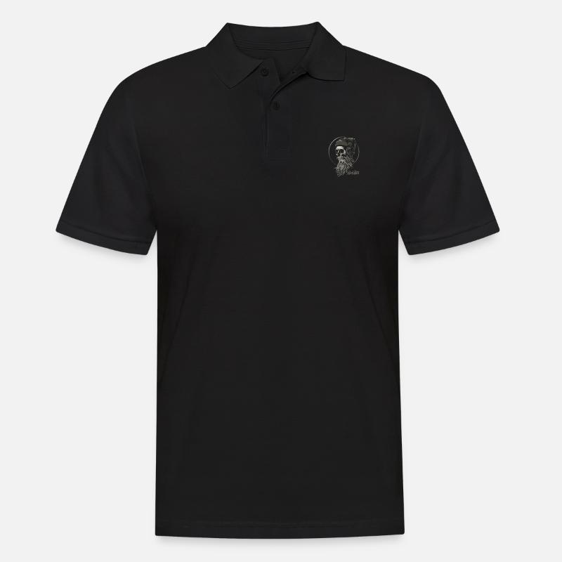 Bärenmann - Männer Poloshirt - Schwarz