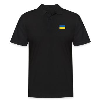 Drapeau de l’Ukraine - Polo Homme - noir - Devant - Kai (181cm)