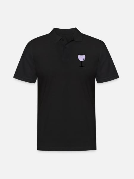 Rose wine - Men's Polo Shirt - black