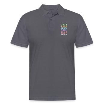 Whatever the music... - Men's Polo Shirt - charcoal grey - Front - Nico (186cm)