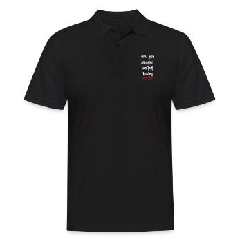 love love Saint-Valentin en amour Dicton anglais - Polo Homme - noir - Devant - Kai (181cm)