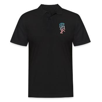 Phoenix - Chinese Oracle - Characters - Men's Polo Shirt - black - Front - Kai (181cm)