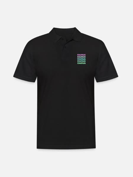 Prénom pour Darius Darius Nom - Polo Homme - noir