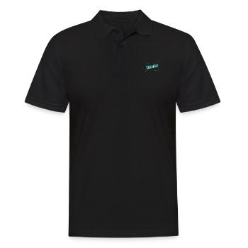 Ibrahim Namen personalisiert - Männer Poloshirt - Schwarz - Vorne - Kai (181cm)