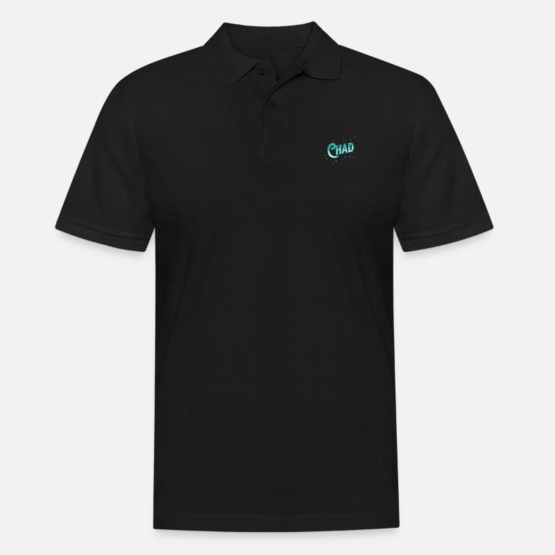 Chad name personalized - Men's Polo Shirt - black
