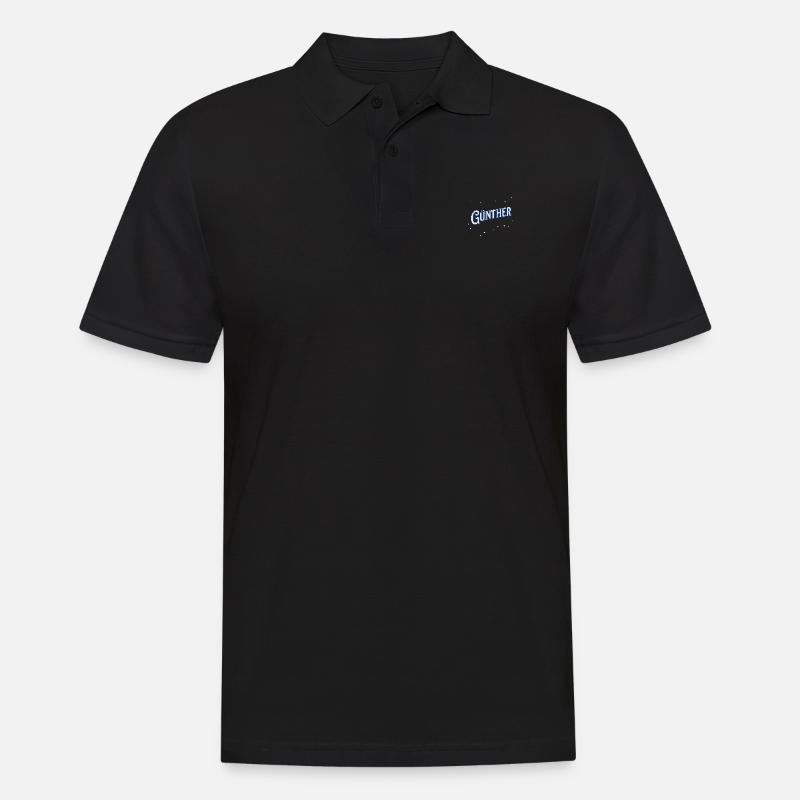 Günther's name personalized - Men's Polo Shirt - black