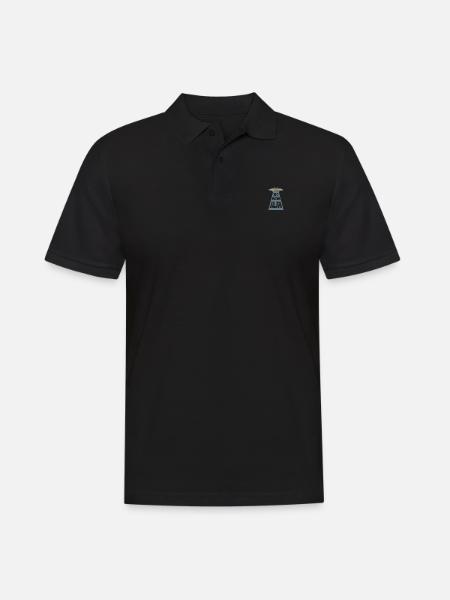 Alien Meme Aliens Ufo Weather Balloon Ufo - Men's Polo Shirt - black
