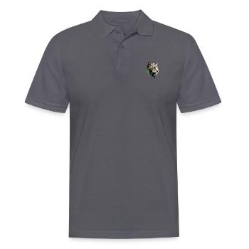 Leopard - Männer Poloshirt - Anthrazit - Vorne - Nico (186cm)