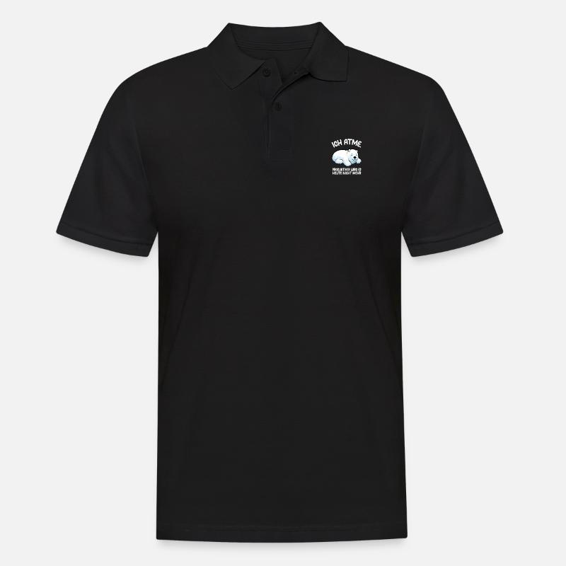 Polar Bär - Männer Poloshirt - Schwarz