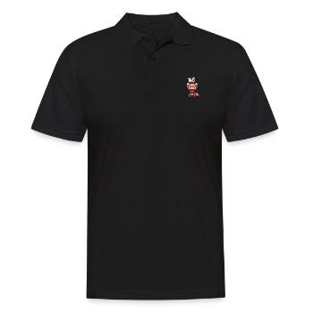 Panda roux Drôle Dicton Non, Renard de Feu - Polo Homme - noir - Devant - Kai (181cm)