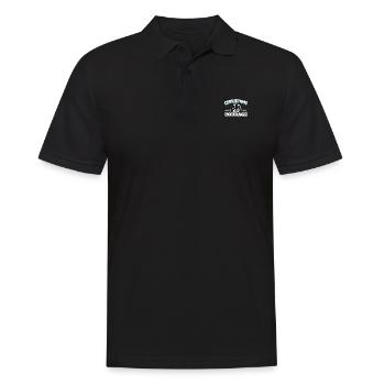 CORRECTIONS. A CAREER OF COURAGE Geschenke - Männer Poloshirt - Schwarz - Vorne - Kai (181cm)