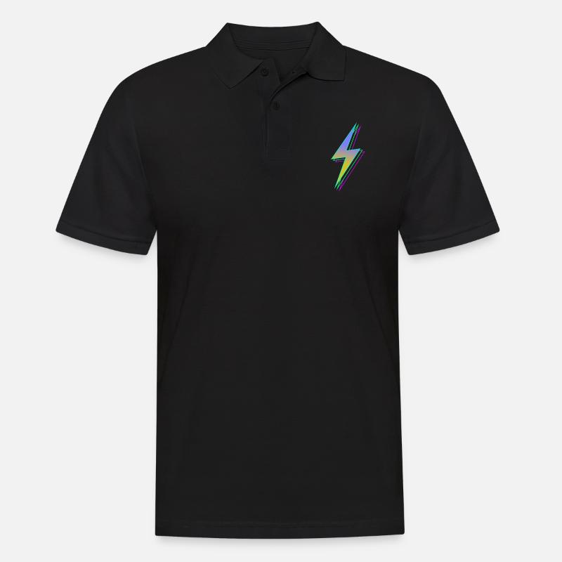 Blitz - Männer Poloshirt - Schwarz