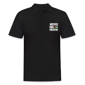Justice for palestine - Men's Polo Shirt - black - Front - Kai (181cm)