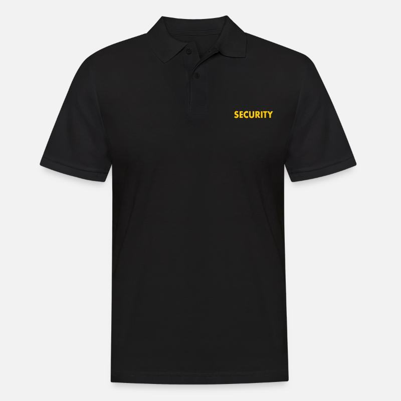 Security - Männer Poloshirt - Schwarz
