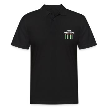 Free palestine - Polo Homme - noir - Devant - Kai (181cm)