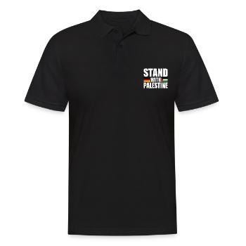 Stand with palestine - Polo Homme - noir - Devant - Kai (181cm)
