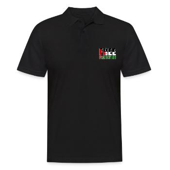 Free palestine - Polo Homme - noir - Devant - Kai (181cm)