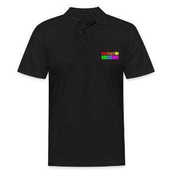 kein platz für rassismus - Männer Poloshirt - Schwarz - Vorne - Kai (181cm)